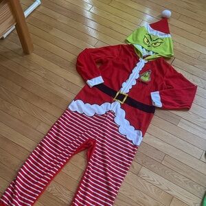 Kids Grinch Xmas PJ onesie